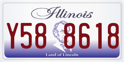 IL license plate Y588618