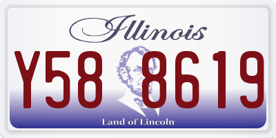 IL license plate Y588619