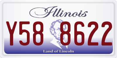 IL license plate Y588622
