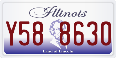 IL license plate Y588630