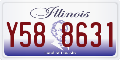 IL license plate Y588631
