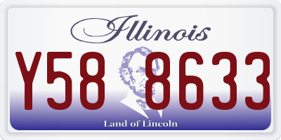 IL license plate Y588633