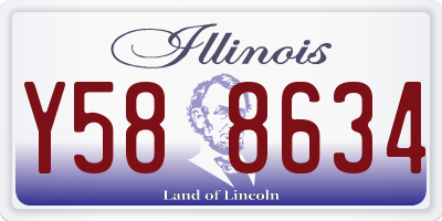 IL license plate Y588634