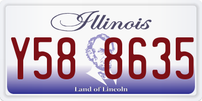 IL license plate Y588635