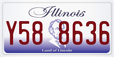 IL license plate Y588636