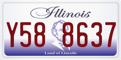 IL license plate Y588637