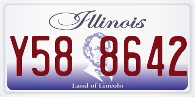 IL license plate Y588642