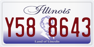 IL license plate Y588643