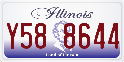 IL license plate Y588644