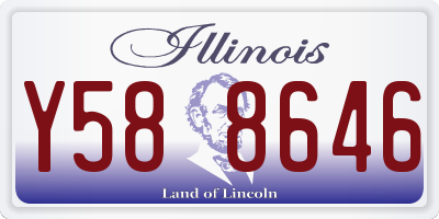 IL license plate Y588646