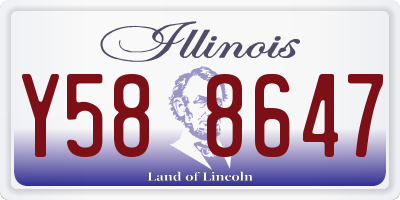 IL license plate Y588647
