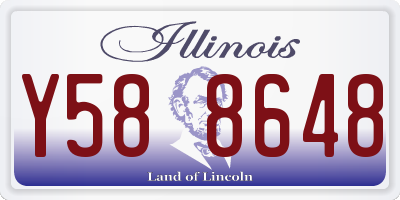 IL license plate Y588648