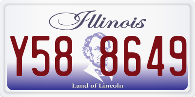IL license plate Y588649