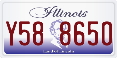 IL license plate Y588650