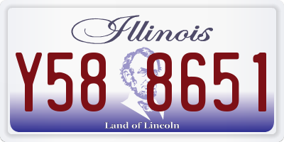 IL license plate Y588651