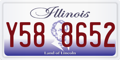 IL license plate Y588652