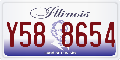 IL license plate Y588654
