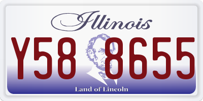 IL license plate Y588655