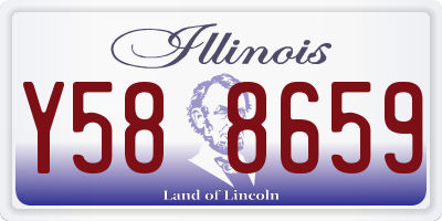 IL license plate Y588659