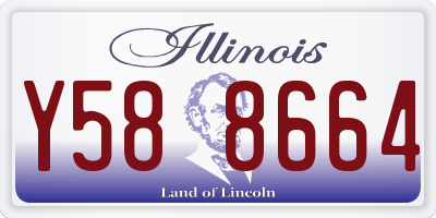 IL license plate Y588664
