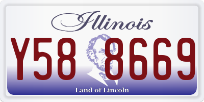 IL license plate Y588669