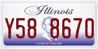 IL license plate Y588670