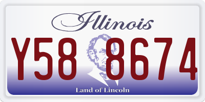 IL license plate Y588674