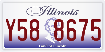 IL license plate Y588675