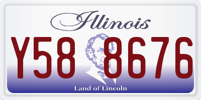 IL license plate Y588676