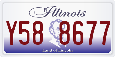 IL license plate Y588677
