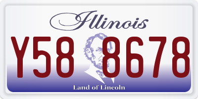 IL license plate Y588678