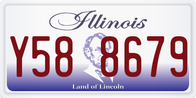 IL license plate Y588679
