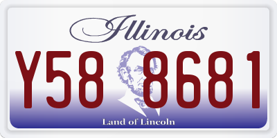 IL license plate Y588681