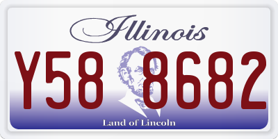 IL license plate Y588682