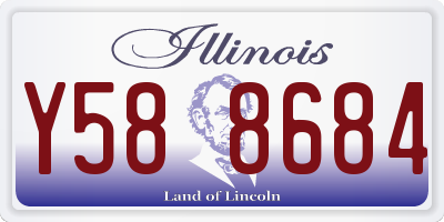 IL license plate Y588684