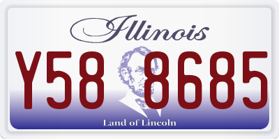IL license plate Y588685