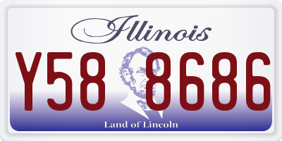 IL license plate Y588686