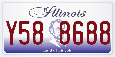 IL license plate Y588688