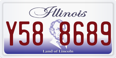 IL license plate Y588689