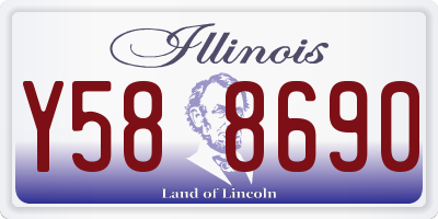 IL license plate Y588690