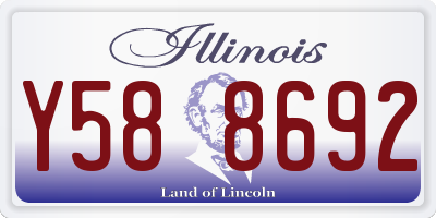 IL license plate Y588692