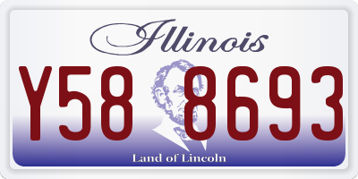 IL license plate Y588693