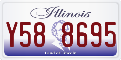 IL license plate Y588695