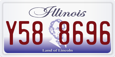 IL license plate Y588696