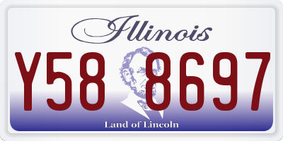 IL license plate Y588697