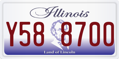 IL license plate Y588700