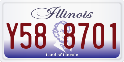 IL license plate Y588701