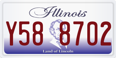 IL license plate Y588702