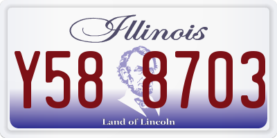 IL license plate Y588703