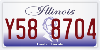 IL license plate Y588704